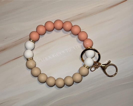 Silicone Beaded Wristlet
